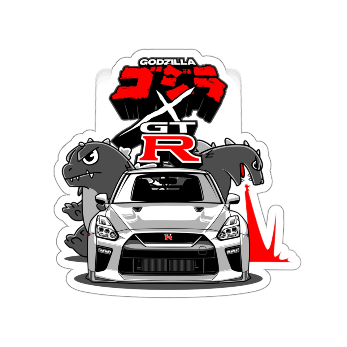 Nissan Skyline R35 Godzilla Sticker