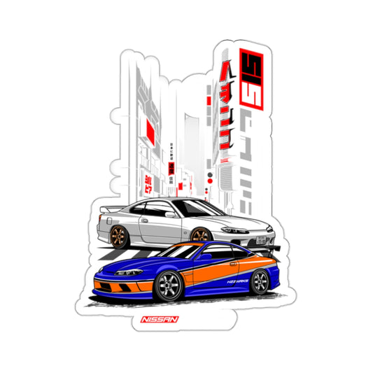 Silvia S15 White and Blue City View Sticker