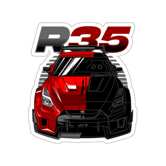 Skyline R35 GTR LBTY WLK Sticker