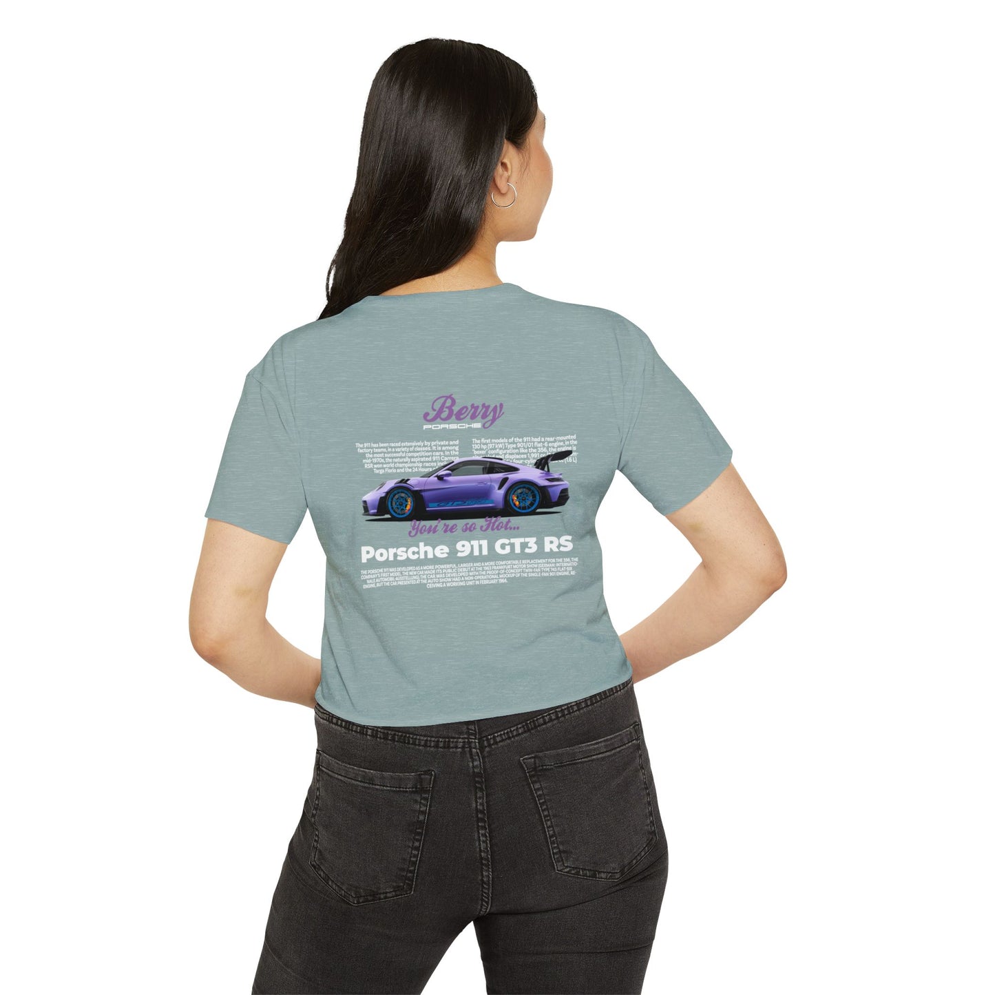 Porsche 911 "Berry" GT3 RS Women's Crop Top