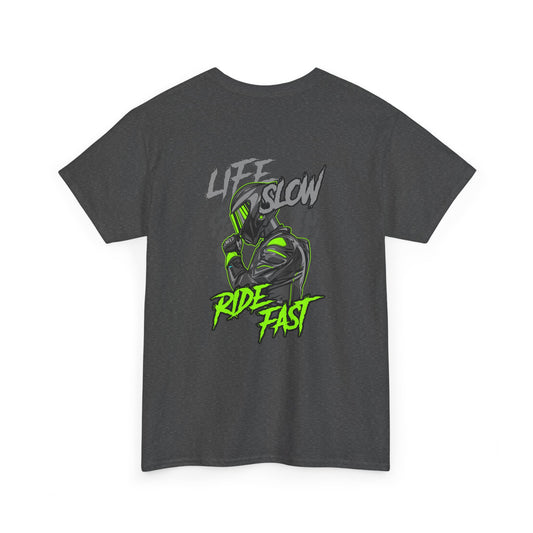 'Life Slow Ride Fast' Motorcycle Rider T-Shirt