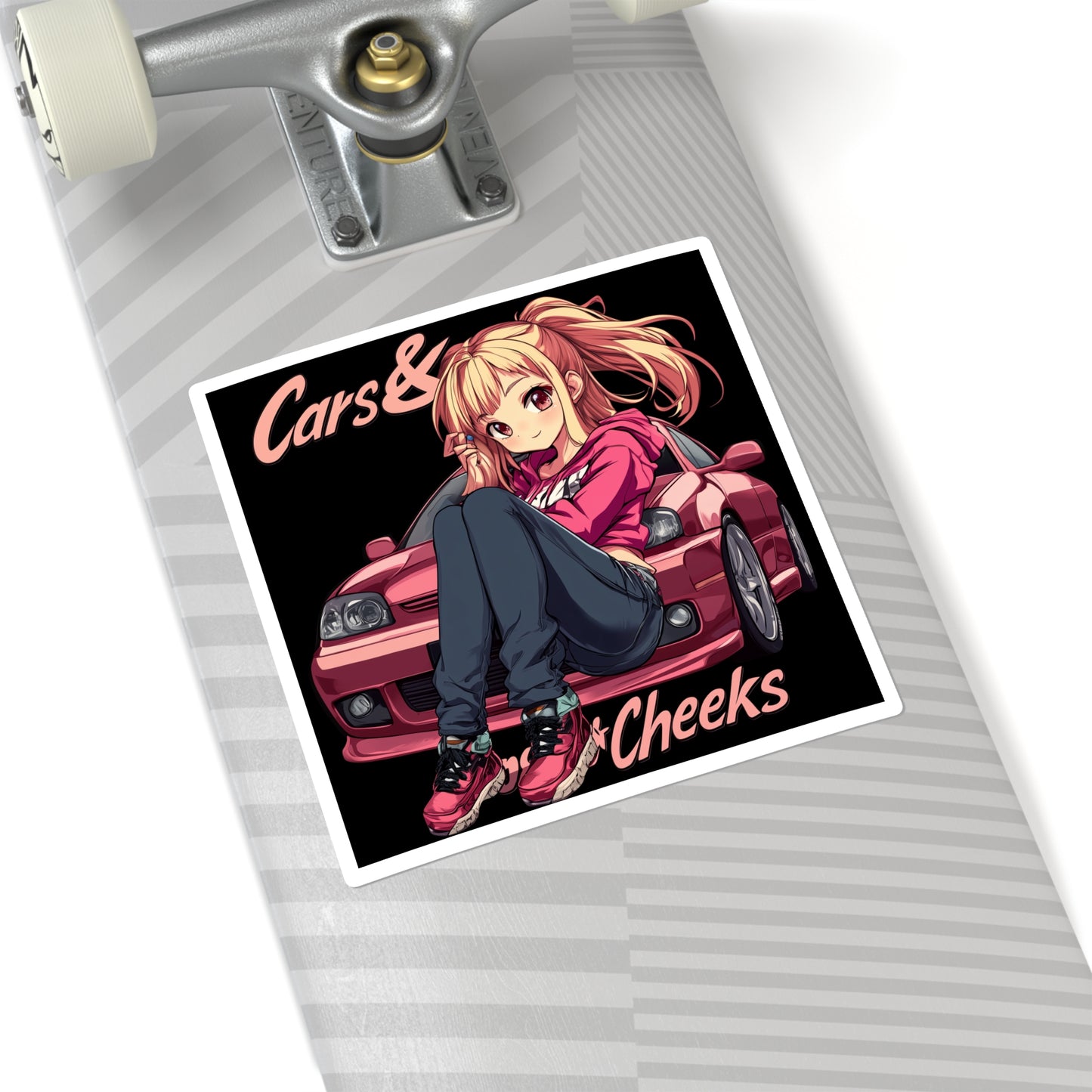 Cars And Cheeks Logo Branded Sticker #4