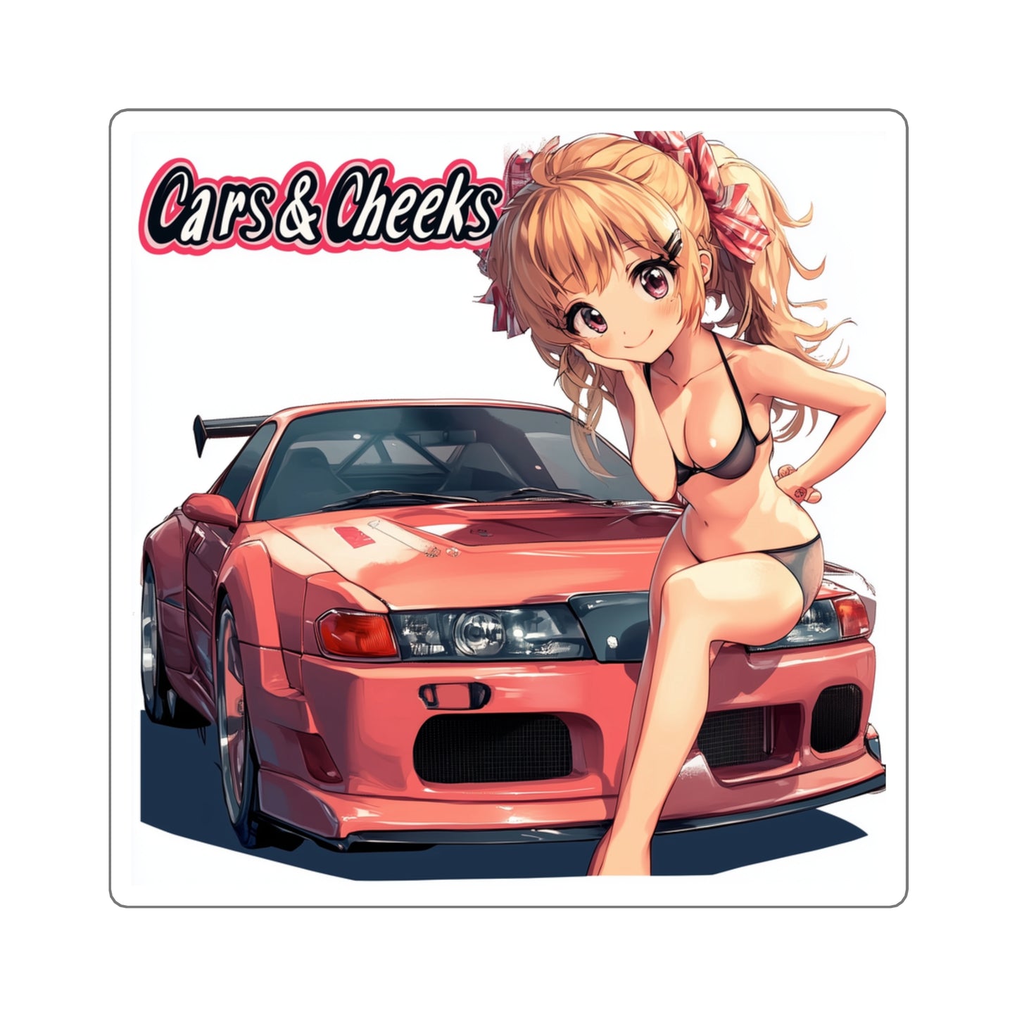 Cars And Cheeks Logo Branded Sticker #8