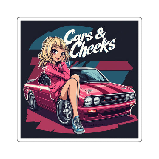 Cars And Cheeks Logo Branded Sticker #1