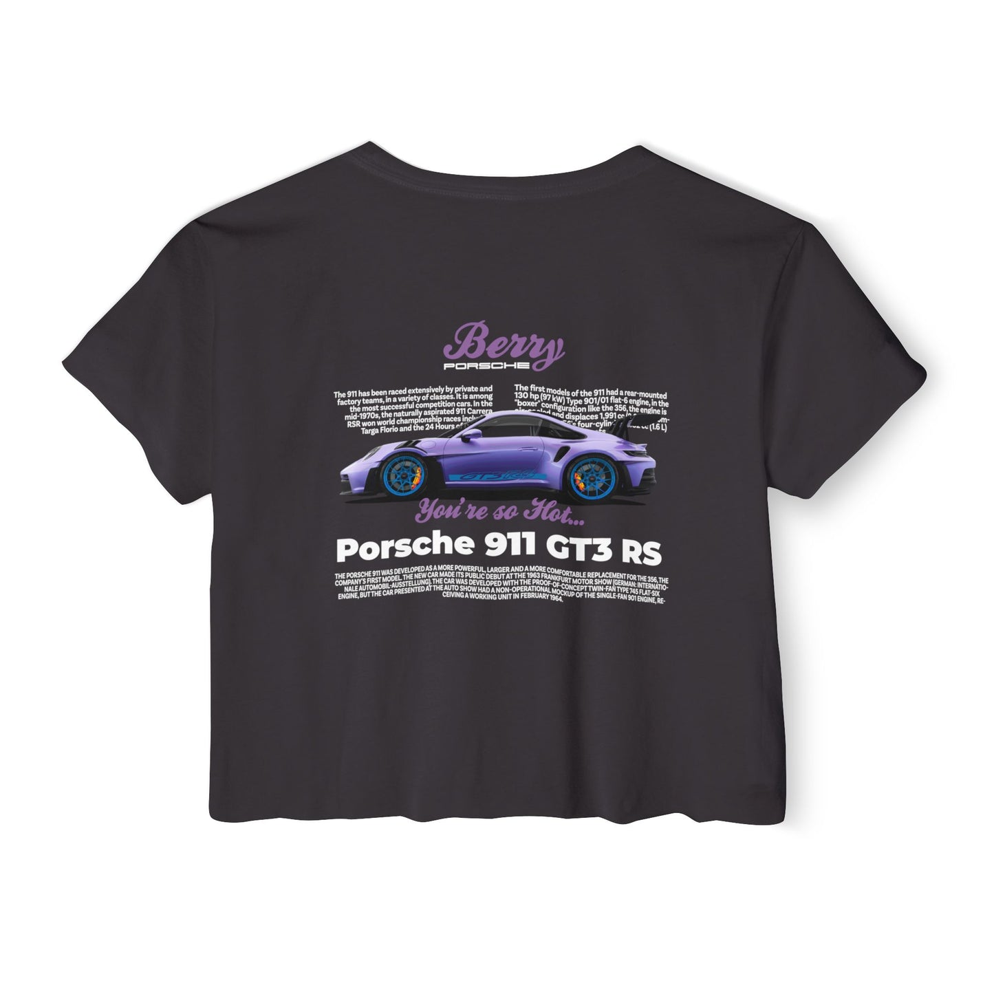 Porsche 911 "Berry" GT3 RS Women's Crop Top