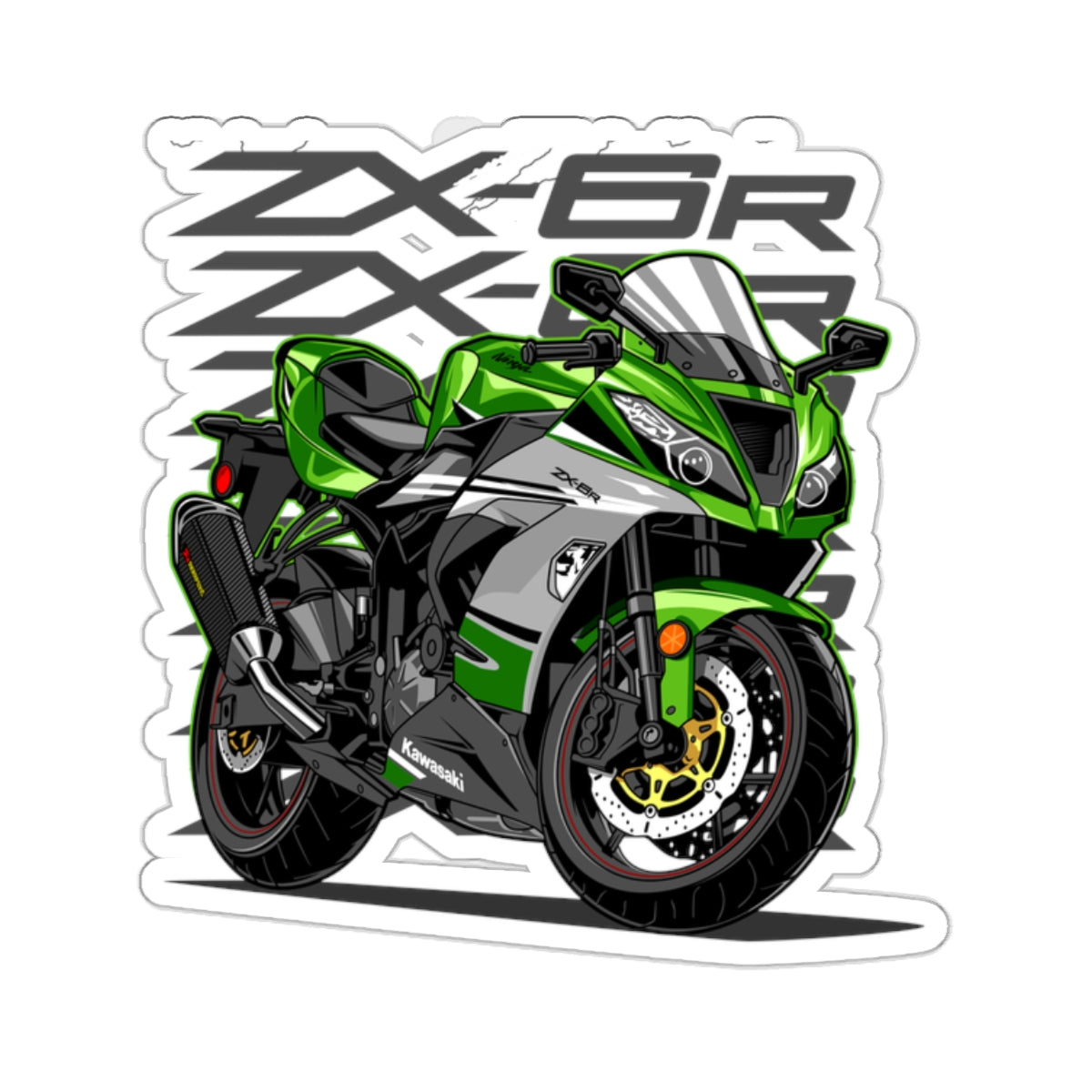 Kawasaki ZX6R Sticker