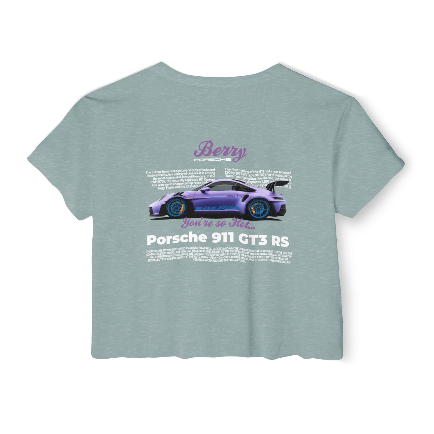 Porsche 911 "Berry" GT3 RS Women's Crop Top