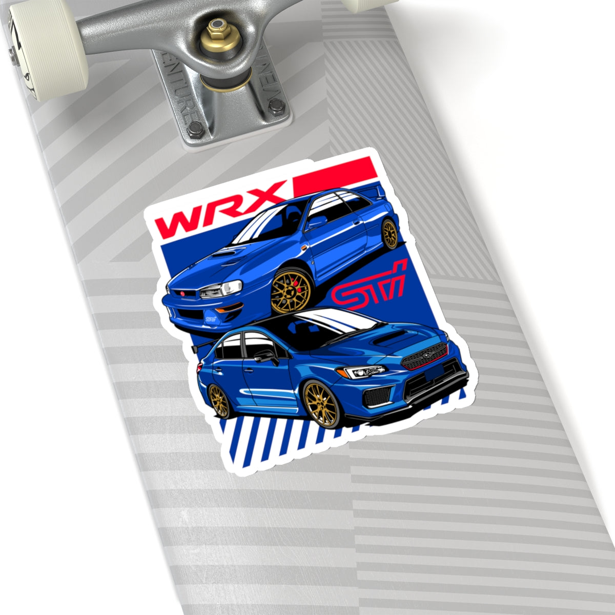 WRX STI GC8 GD WR Blue Sticker