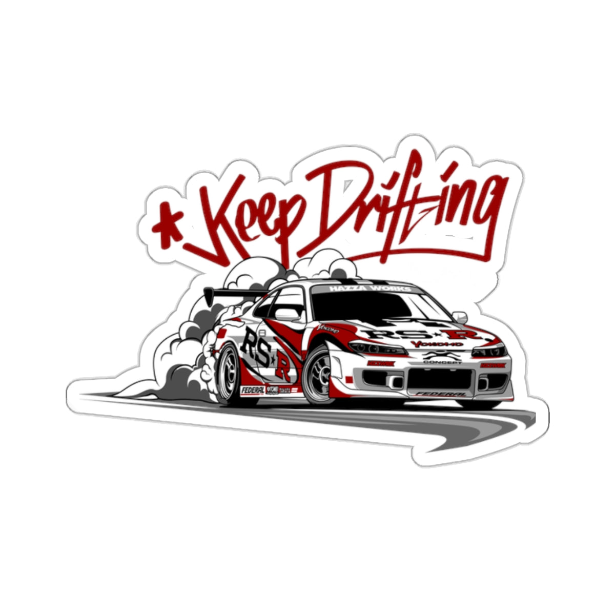 Nissan Silvia S15 "Keep Drifting" Sticker