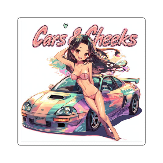 Cars And Cheeks Logo Branded Sticker #7