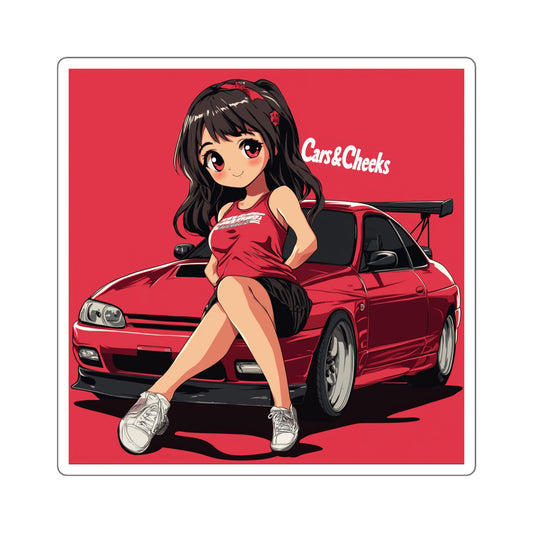 Cars And Cheeks Logo Branded Sticker #3